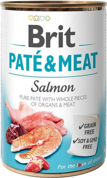 Actual product image Brit Paté & Meat with Salmon - 400g (Senior, 1 pcs., 400 g)