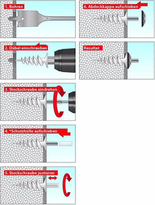 Image du produit Tox Fallrohrbefestigung Thermo Vario (20 pcs)