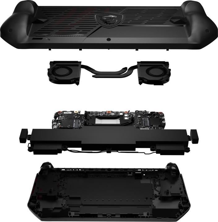 Actual product image MSI Claw A1M-243IT Spielevideokonsole
