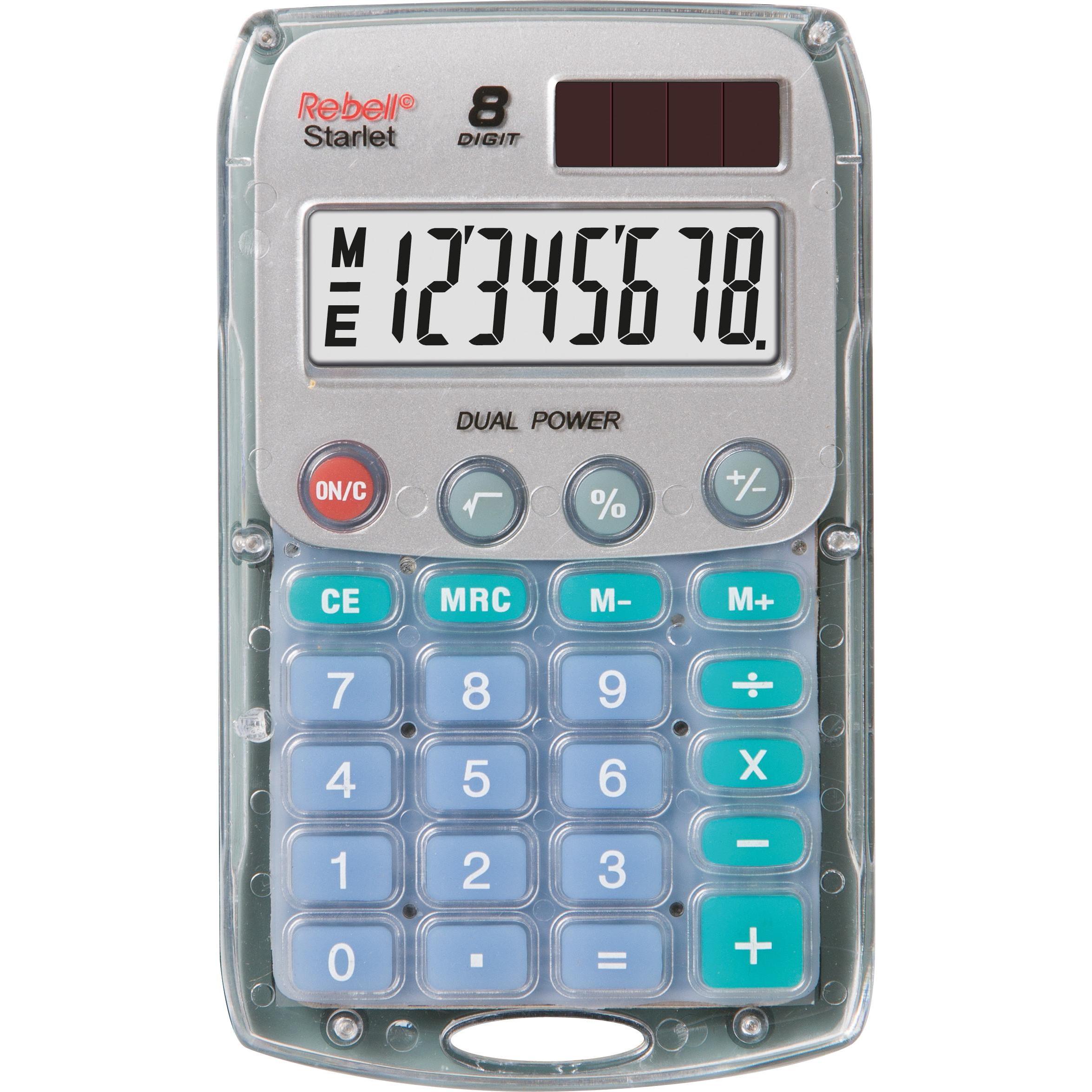 Rebell, Taschenrechner, Starlet Taschenrechner Tasche Einfacher Taschenrechner (Solarzellen, Batterien)