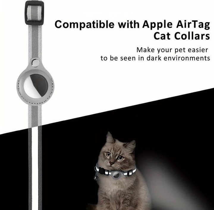Immagine prodotto PhoneLook Collare di sicurezza per gatti con campanellino, materiale riflettente e supporto (Gatto)