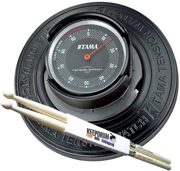 Tama TW200 Tension Watch Stimmgerät mit Drumsticks