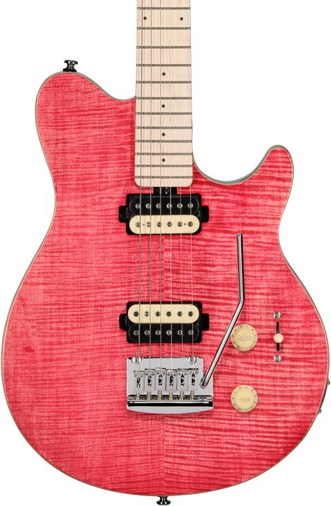 Immagine prodotto E-Gitarre, S.U.B., Axis AX3, Flame Maple Veneer Top, Stain Pink (Chitarra elettrica)