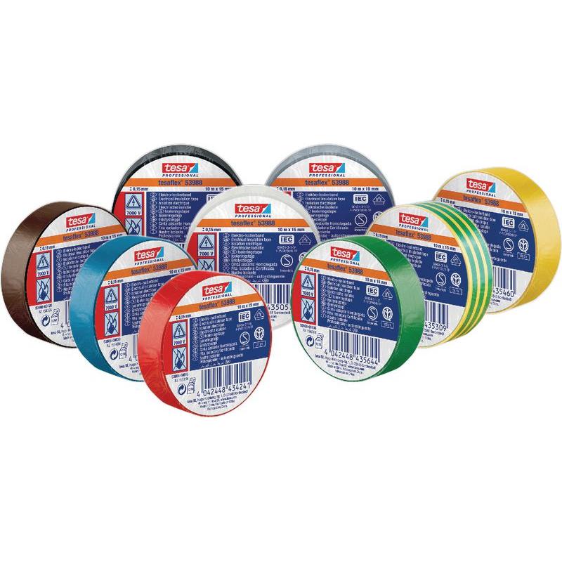 Thumbnail - tesa, Klebeband, tesaflex Isolierband IEC 20:19 blau (19 mm)