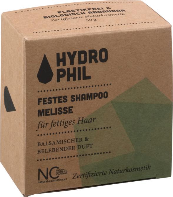 Produktbild Hydrophil Festes Shampoo Melisse für fettiges Haar (Festes Shampoo, 50 g)