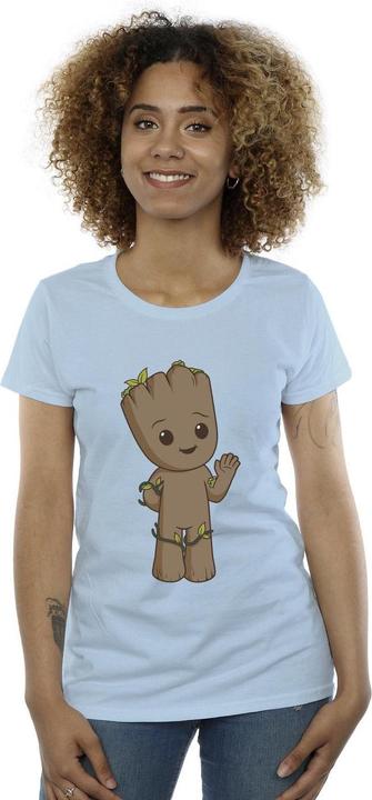 Actual product image Womens/Ladies I Am Groot Cute Groot Cotton T-Shirt (XXL)
