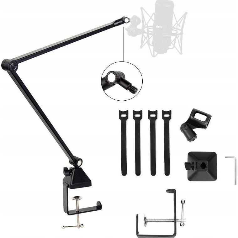 Mozo Mozos Statyw biurkowy na mikrofon czarny SB42, Microfono