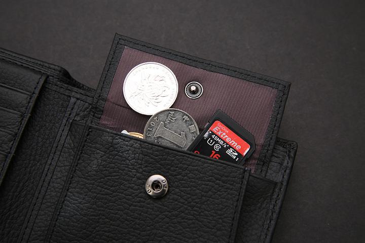Image du produit Noya Echtleder Geldbörse Fashion Portemonnaie mit 14 Fächern - Schwarz (115x97mm)
