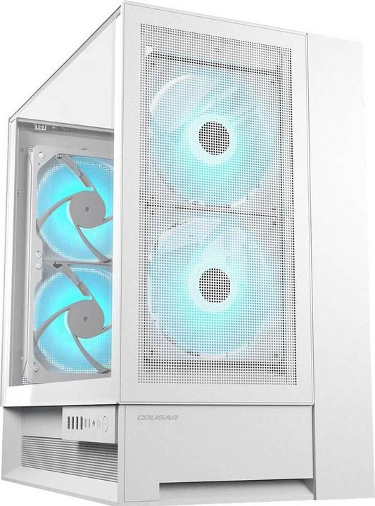 Produktbild Cougar Gehäuse Midi-Tower OmnyX, ARGB, Weiss (mATX, Mini-ITX, ATX)