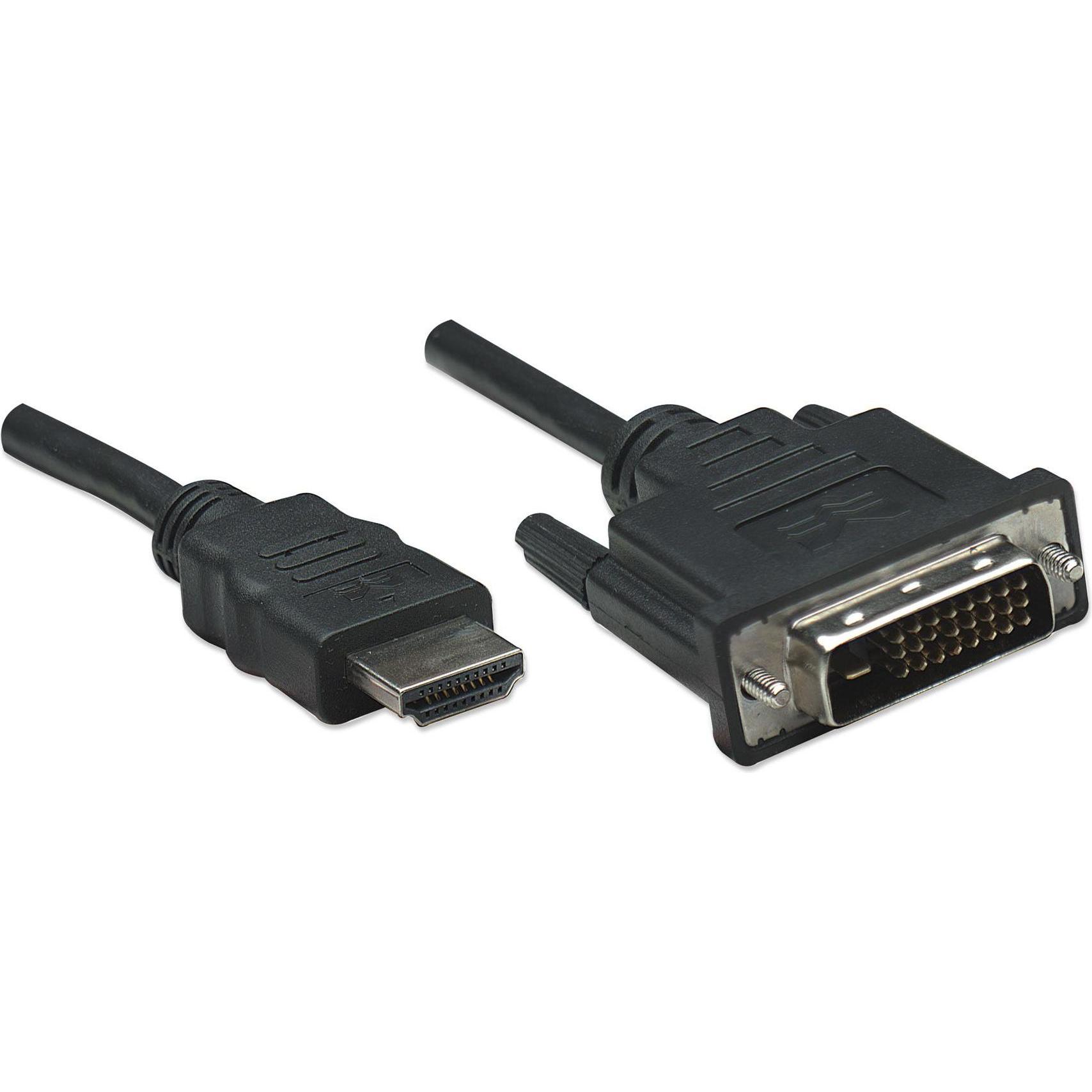 Manhattan HDMI (Typ A) — DVI (1 m, HDMI), Video Kabel