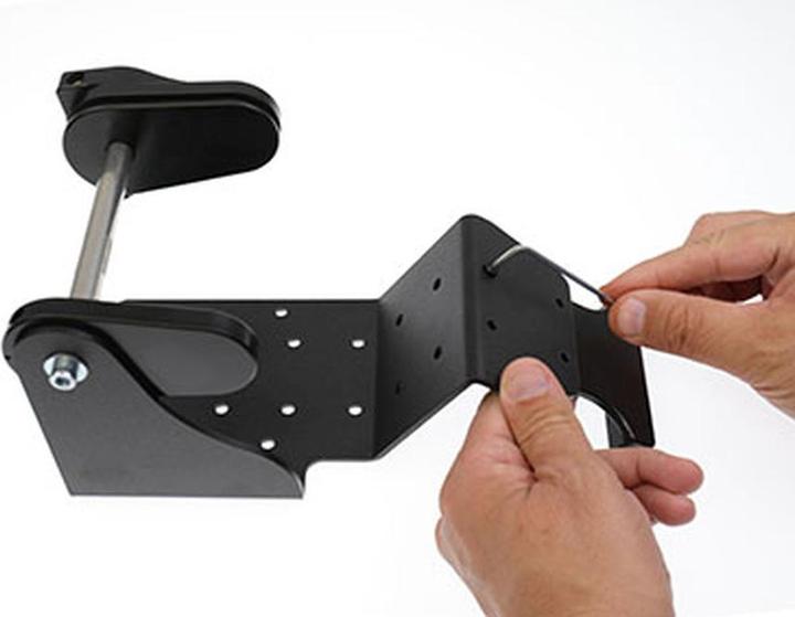 Produktbild Brodit Universelle Drucker Halterung mit Etikettenrollen-Halterung / AMPS-Löcher