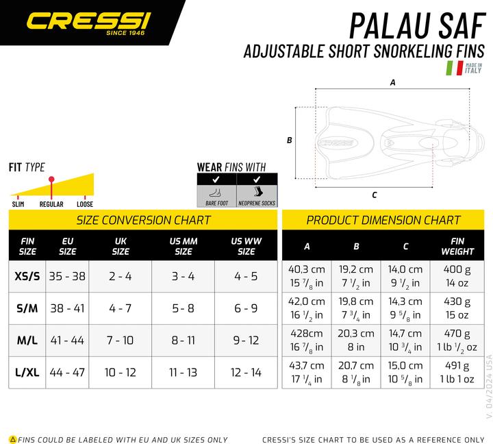 Produktbild Cressi Palau Saf (44 - 47)