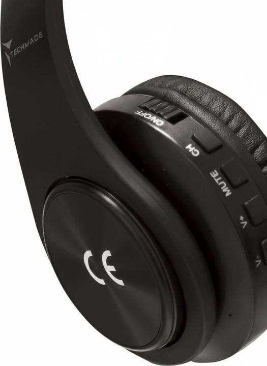 Actual product image Techmade TM-YH690 Headphones and Headset Wireless A-Headphones Music/Daily Black (Wireless)