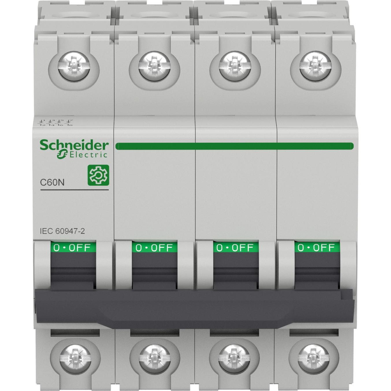 Thumbnail - Schneider Electric, Schutzschalter, M9F11463 M9 C60N 4P 63A C IEC60947-2 LS-Schalter