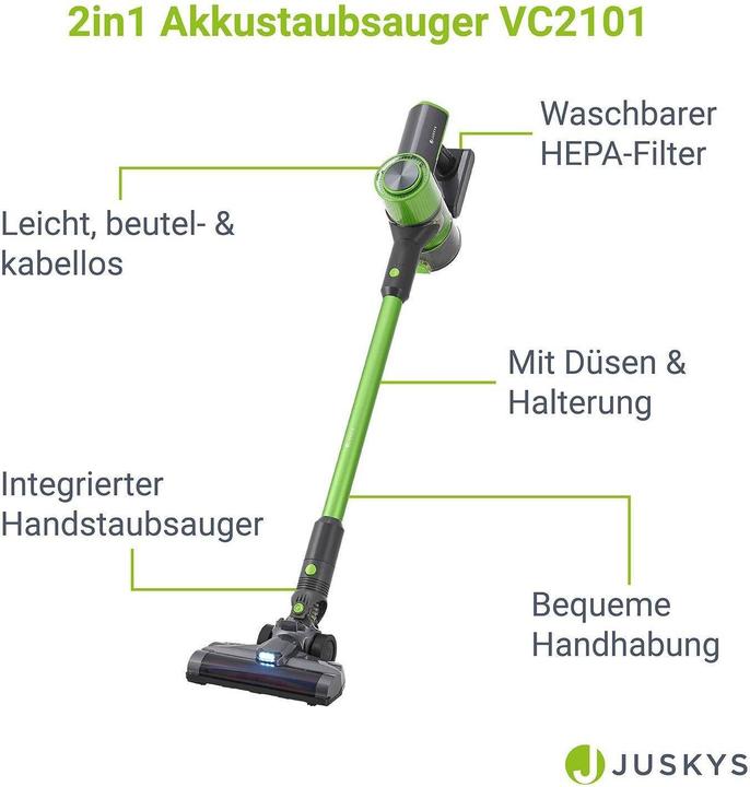 Produktbild Juskys Akkustaubsauger VC2101