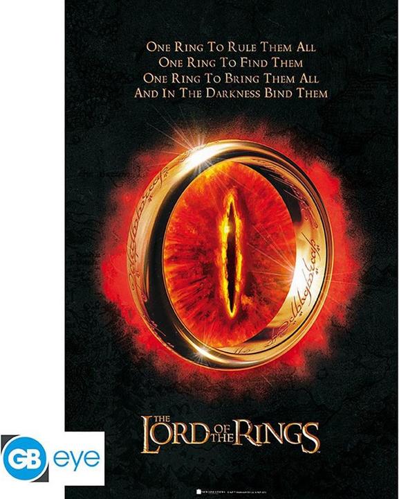 Image du produit Lord of the rings Affiche de l'anneau unique