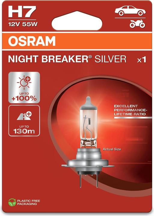 Actual product image Osram Night Breaker Silver (H7)