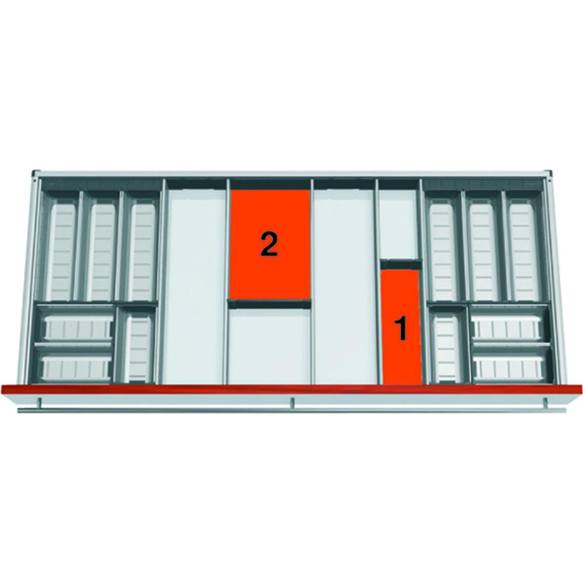 Blum Schalen-Set ORGA-LINE für TANDEMBOX antaro, Besteckkasten, Grau