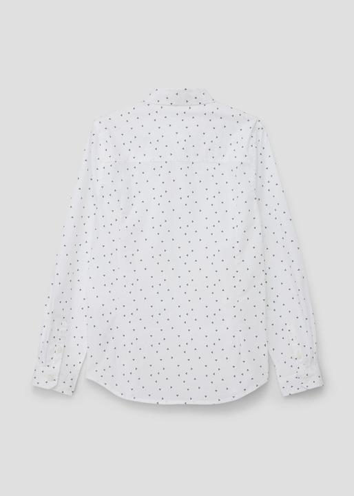 Produktbild s.Oliver Hemd Slim: Hemd mit Allover-Print (M)