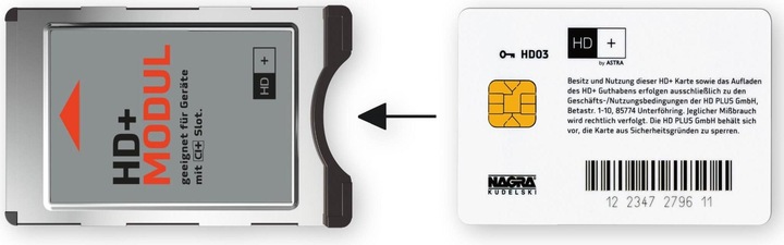 Image du produit HD+ Module 1.3 avec carte HD 6 mois (Accès, Module CI, Carte à puce)
