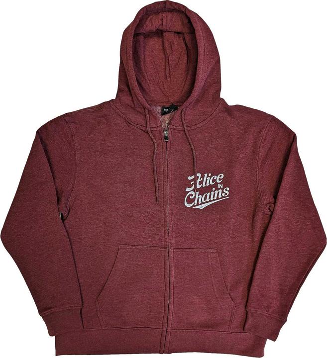 Actual product image Alice In Chains Hoodie with full-length zip (S)