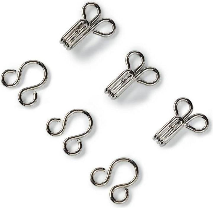 Immagine prodotto Prym Ganci e occhielli per piume, argento n. 3, confezione da 12 pezzi.