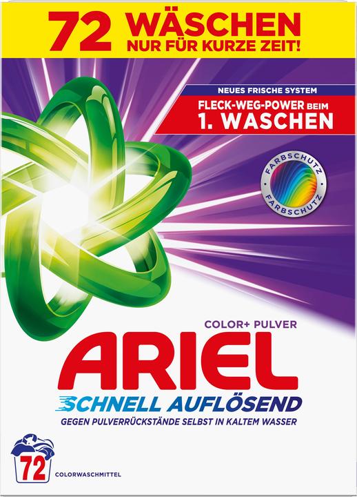 Actual product image Ariel Color+ (72 Washing cycles, Powder)