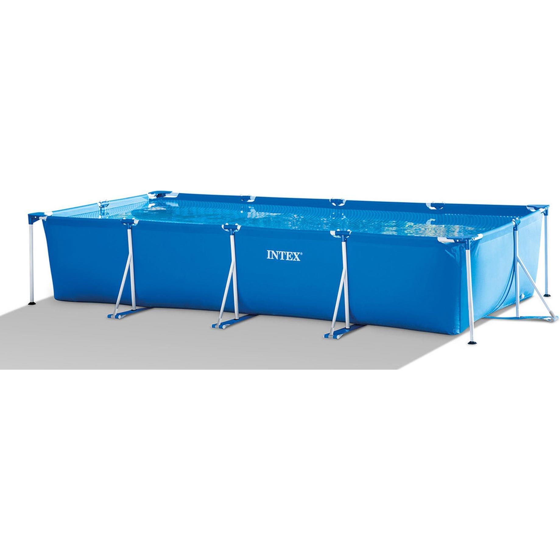 Intex, Pool, 4,5 M X 2,2 M X 0,84 M POOL MIT RECHTECKIGEM RAHMEN (450 x 84 x 220 cm)