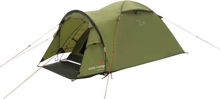 Actual product image Easy Camp Kuppelzelt Setesdal 2 (olivgr?n, mit Tunnel-Vorbau, Modell 2025) (Dome tent, 3 kg, 2 persons)