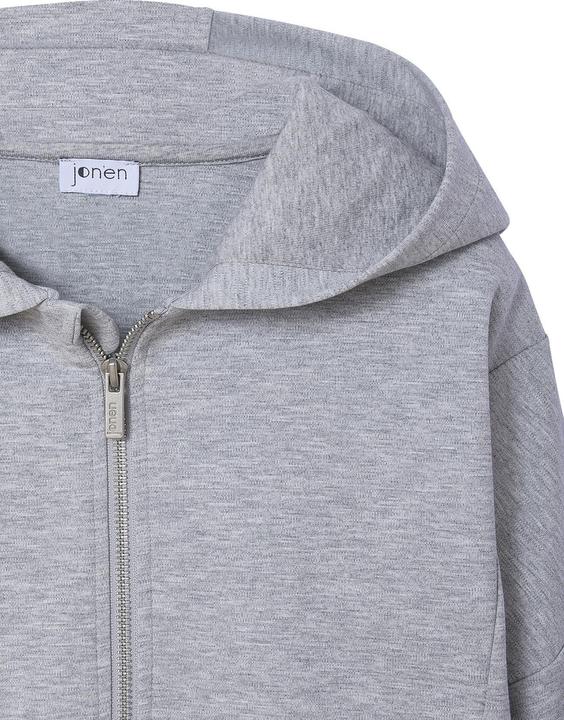 Actual product image Jonen Kurze Mädchen Sweatjacke mit Kapuze (140)