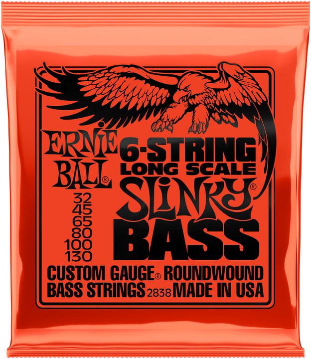 Actual product image Ernie Ball Slinky Long Scale (6x, Bass)