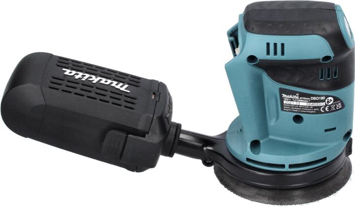 Actual product image Makita DBO 180 G1 Battery random orbital sander 18 V 125 mm + 1x battery 6.0 Ah - without charger (Eccentric grinder)