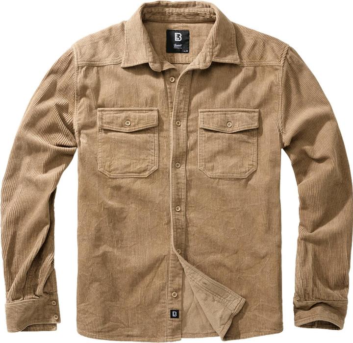 Produktbild Brandit Corduroy Classic Langarm-Shirt Grösse 6XL Farbe Kamel (6XL)
