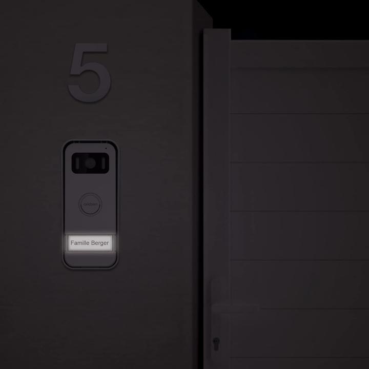 Actual product image Avidsen ELIA video door intercom wired complete set white, aluminium (Cable)