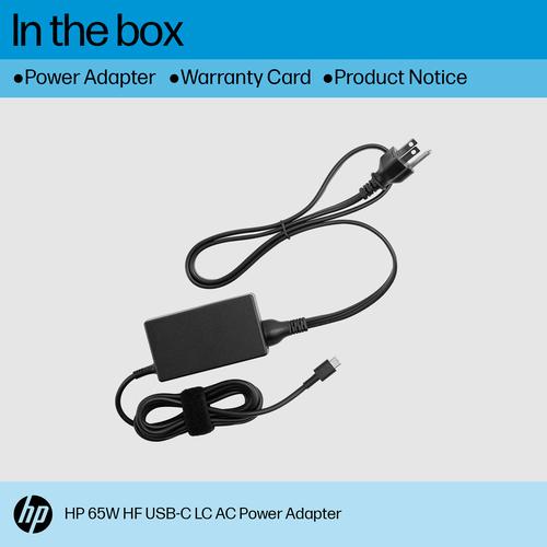 Produktbild HP 65W Halogen Free LC USB-C AC Adapter (65 W)