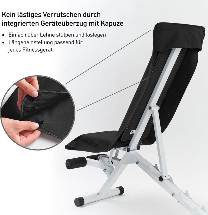 Produktbild Fit-Flip Fitnesshandtuch Mikrofaser mit Reissverschlusstasche 130x48cm (130 x 48 cm)
