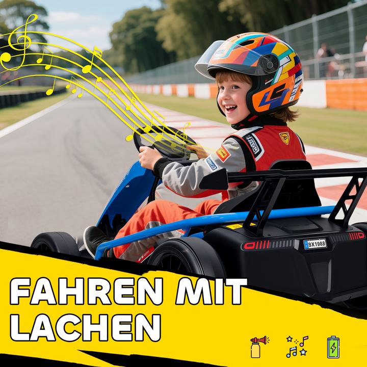 Actual product image Aiyaplay Kinder Elektro Gokart Kunststoff, Metall Blau