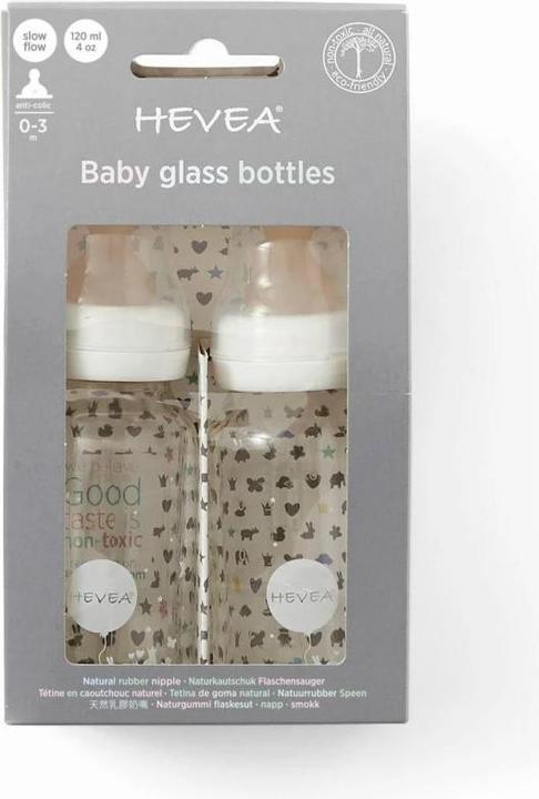 Actual product image Hevea Bottle set 2 pieces (120 ml)