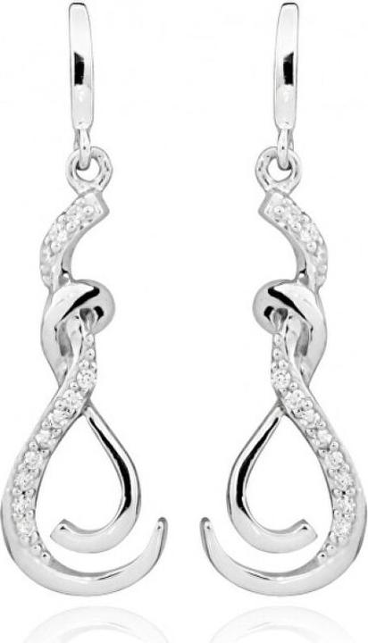 Produktbild Silver Cat Elegant earrings with zircons SC430