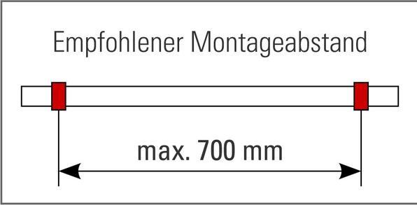 Actual product image G-Fittings Footrest supports for bar counter footrail (1 pcs.)