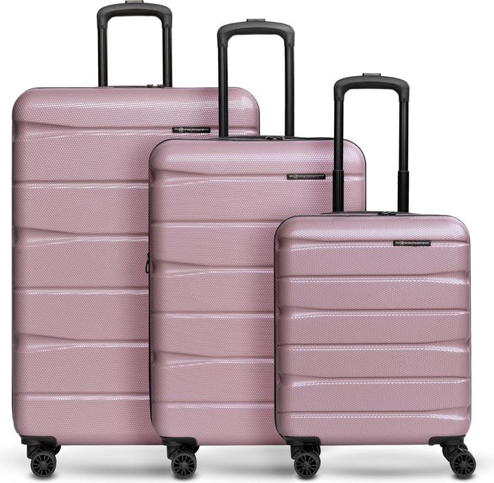 Franky Munich 4.0 4 Rollen Kofferset 3-teilig mit Dehnfalte (199 l)