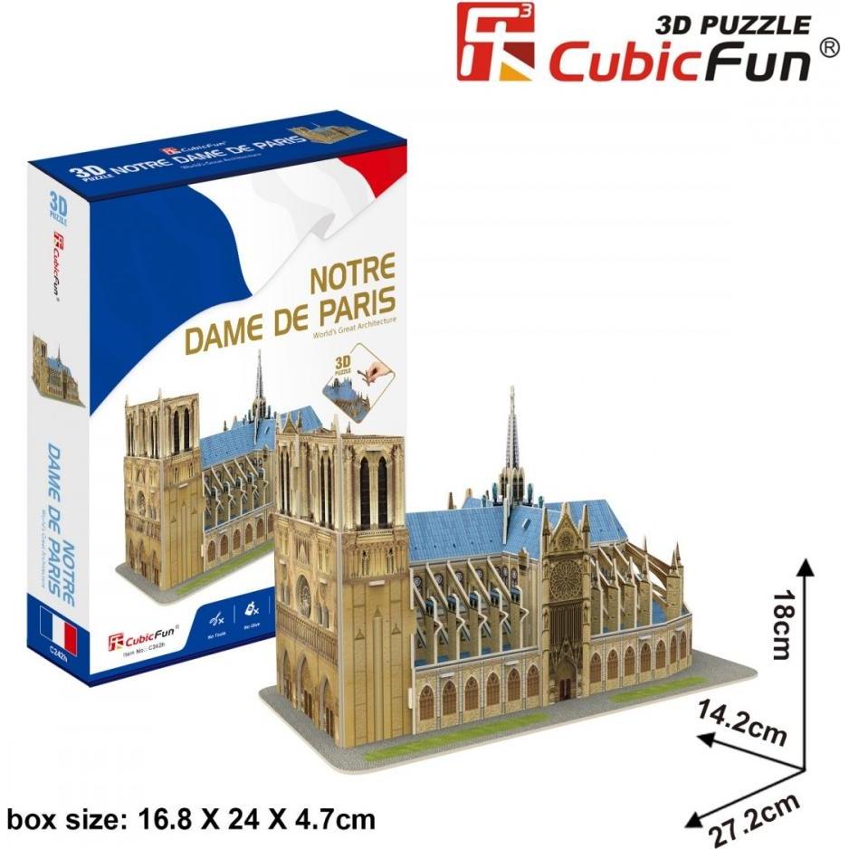 Cubicfun 3D-Puzzle Katedra Notre Dame (53 Teile)