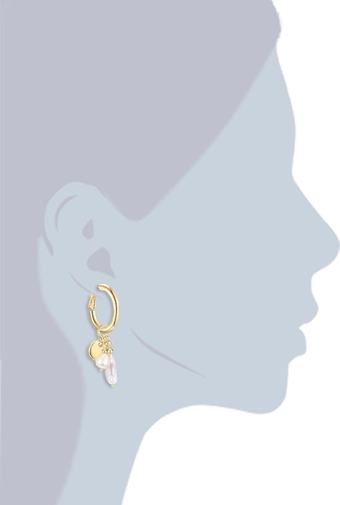 Produktbild Lulu & Jane Damen Metall-Legierung Süsswasser-Zuchtperle gelbgold - 29255 (Metall-Legierung)