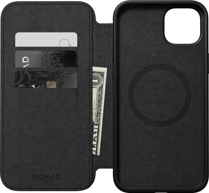 Immagine prodotto Nomad Cover a libro in pelle moderna Folio iPhone 15 Plus Marrone (Apple iPhone 15 Plus)