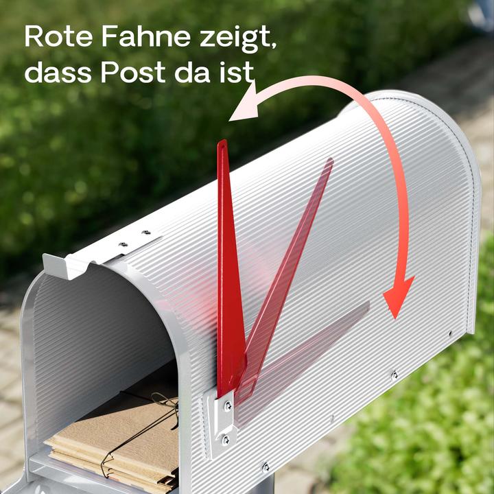 Actual product image Wiltec US Mailbox American Design Letterbox Postbox Letter Mail Post Box