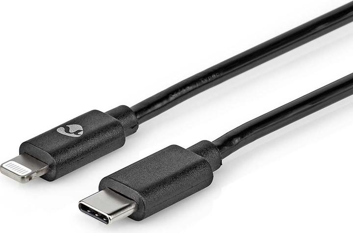 Actual product image Nedis Lightning Cable | USB 2.0 | Apple Lightning 8-Pin | USB-C™ Plug | 480 Mbps | Nickel-plated | 1 (1 m, USB 2.0, 18 W)