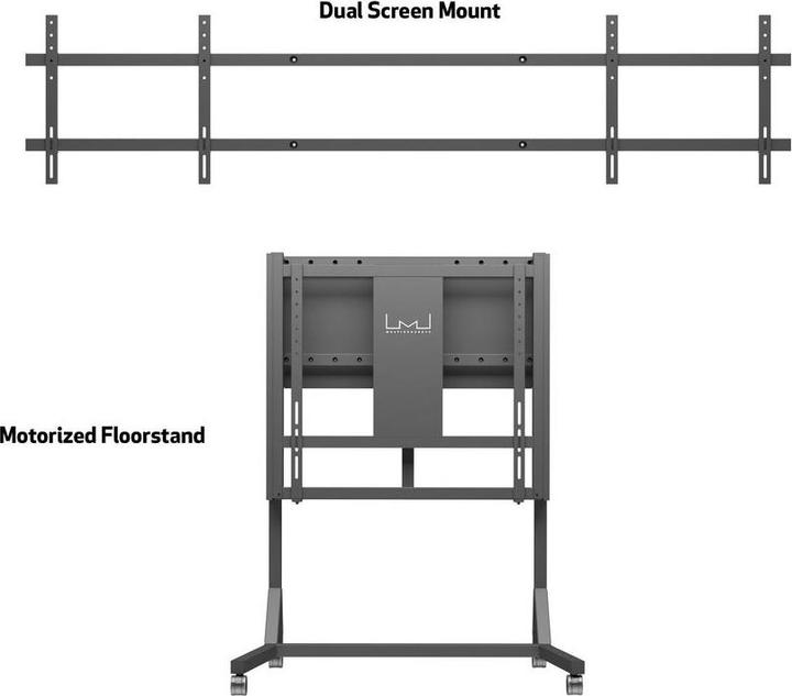Image du produit Multibrackets MB Support TV double motorisé, noir/0440