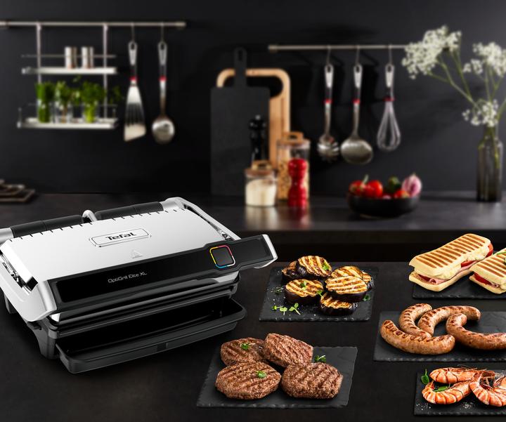 Image du produit Tefal Gril de contact OptiGrill+ (GC7178), Noir