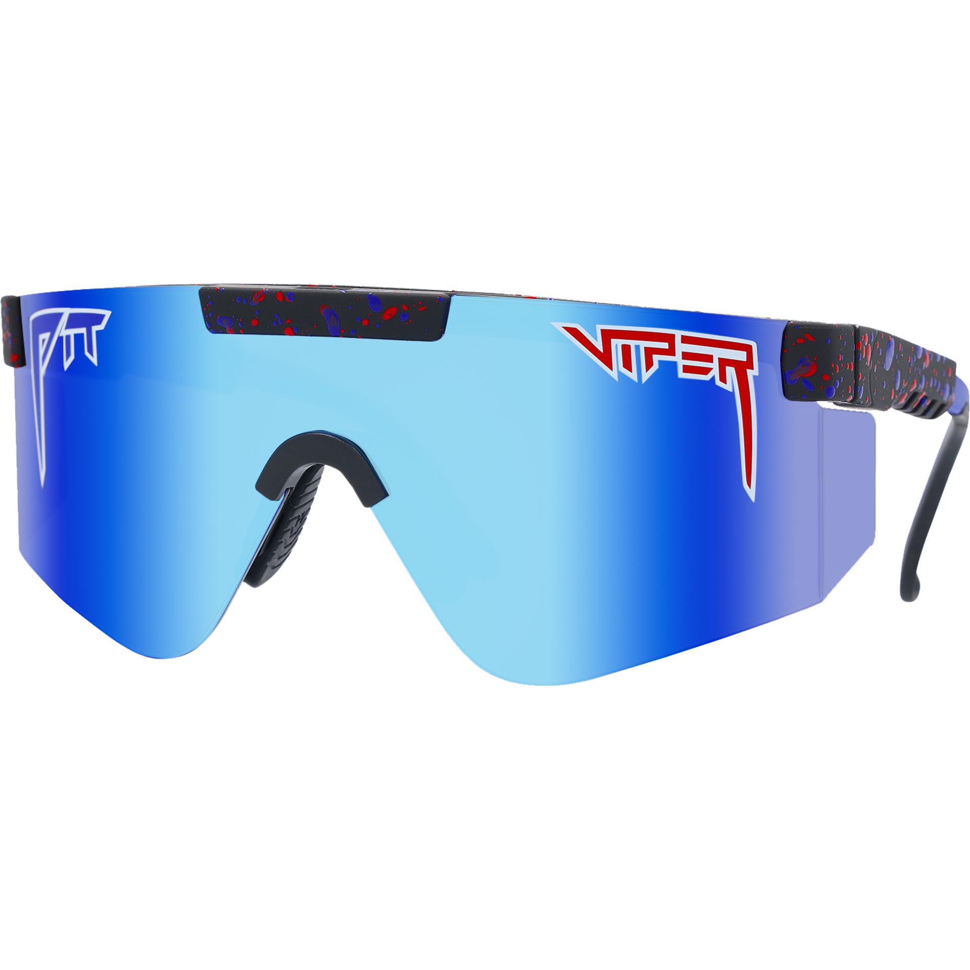 Pit Viper, Herren, Sportbrille, The Peacekeeper 2000 Polarized (Grau, Blau), Schwarz