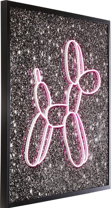 Immagine prodotto Kare Design Glasbild Balloon Dog LED 80x80cm